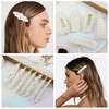 laxizar 18 Pcs Pearl Hair Clips Large Hair Clips Barrette