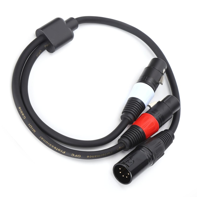 JORIND 5Pin XLR Male to Dual 3Pin XLR Female Cable