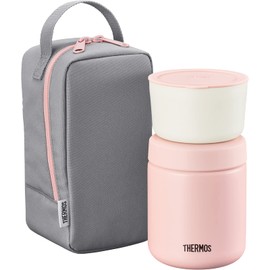 Thermos JBY-551 P-GY Vacuum Insulated Soup Lunch Set, 10.1 fl oz (300 ml), Pink Gray