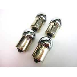 [no3351] 12 V10 W Turn Signal Plated Valve/mimikkubarubu (Type G18) Set of 4 Monkey/Gorilla/Ape, etc.