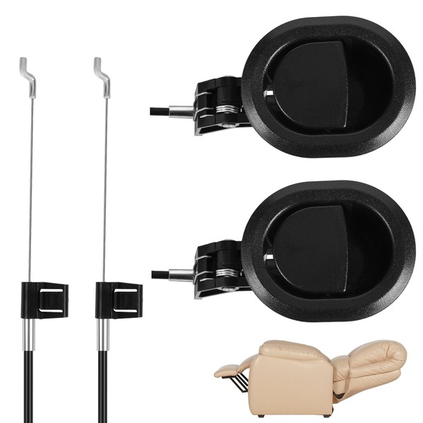 Funnytek 2 Set Universal Sofa Chair Recliner Release Pull Handle