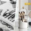 Primst Makeup Brush Holder Case, 360° Rotating Cosmetic Organizer with