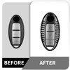 T-carbon Key Fob Cover with Keychain Fits Infiniti Q50 Q60
