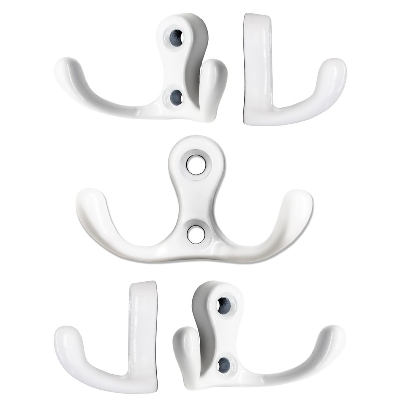 Fuxxer® 5 x Classic Double Hooks, Towel Hooks, 52 x