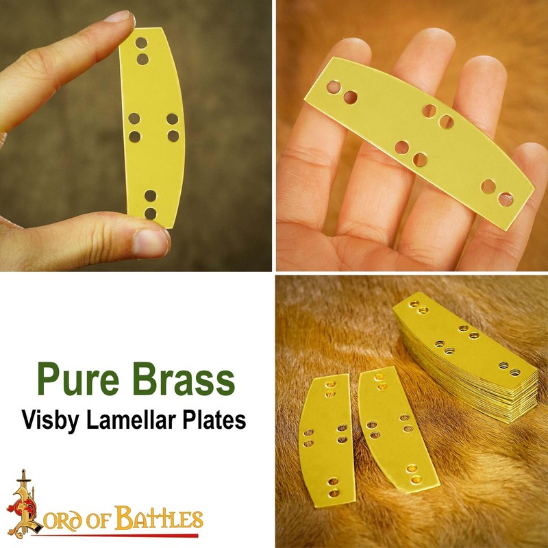 Lord of Battles 20-100pcs Steel Lamellar Armor Plates 20-22 Gauge