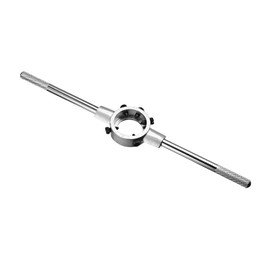 CoCud Die Stock Wrench, Fit M12-M16 / 25mm-38mm (OD) Round Dies, Nickel Plated Adjustable Die Handle Holder - (Applications: for Machine Thread Repair), 1-Piece