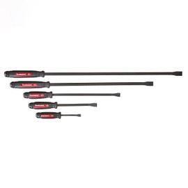 Mayhew Tools 61366 Dominator Pry Bar Set, 5-Piece Curved, Black Oxide Finish