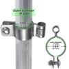 Insaga 304 Stainless Steel Gate Hinges Wall Mount | 1-5/8''