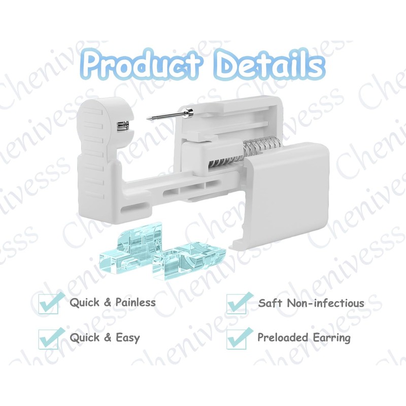 Pack of 4 disposable ear piercing gun, ear piercing gun,