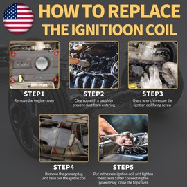 Set of 6 Ignition Coils Fits for 3.6 V6 2011 2012 2013 2014 2015 2016 Dodge Durango Charger Grand Caravan Chrysler Town Country 300 Jeep Grand Cherokee Wrangler Coil Packs Replace# UF648