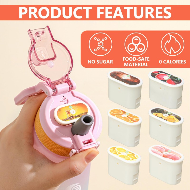 7 PCS Fychuo Water Bottle Flavour Pods, 0 Calories |