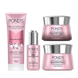 POND'S Bright Miracle Rutina Completa de 4 pasos con NIASORCINOL
