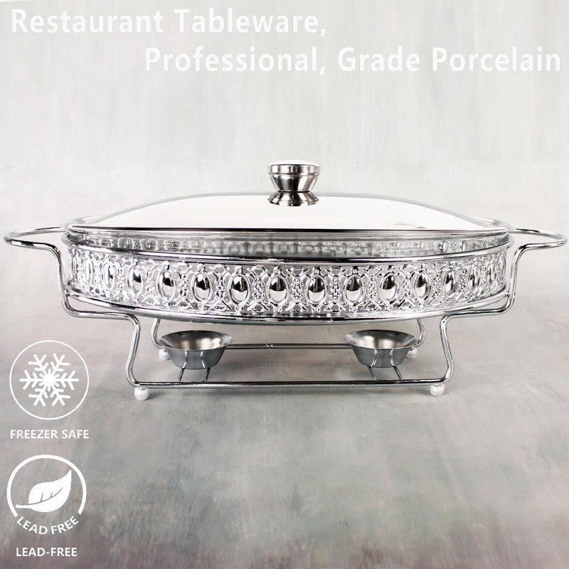 jinsongdafa Casserole Dish 13" x 9" Glass Baking Dish with