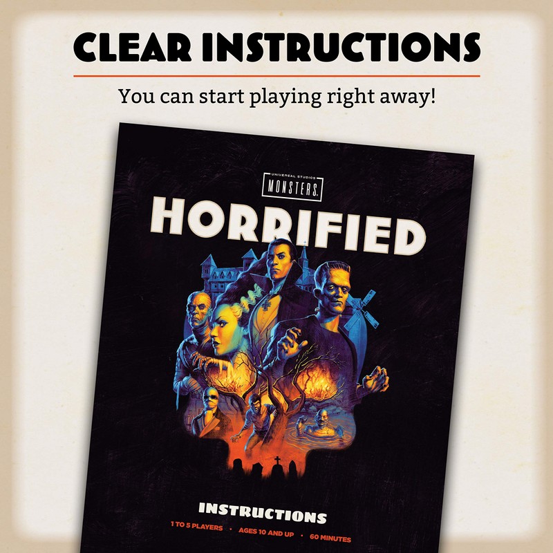 Ravensburger Horrified: Universal Monsters Immersive Strategy Board Game for Kids