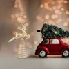 BESPORTBLE Reindeer Tree Topper Gold Tree Topper Glitter Christmas Tree