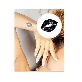 Inkbox Temporary Tattoos, Semi-Permanent Tattoo, One Premium Easy Long Lasting, Water-Resistant Temp Tattoo with For Now Ink - Lasts 1-2 Weeks, Amor, 2 x 2 in