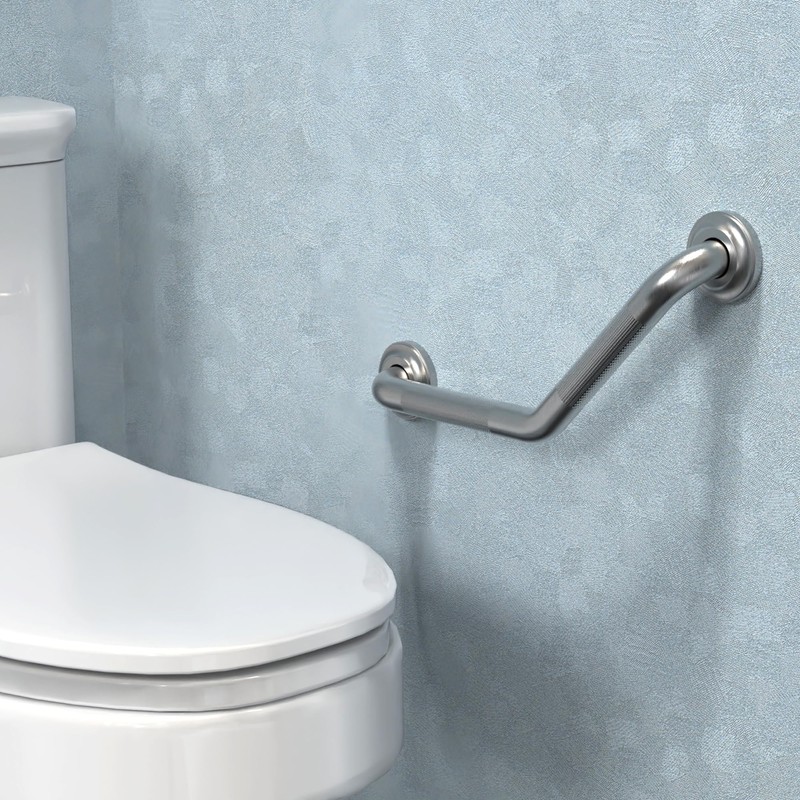 AquaChase 1-1/4 x 16inch Angled Grab Bar for Stud Mount