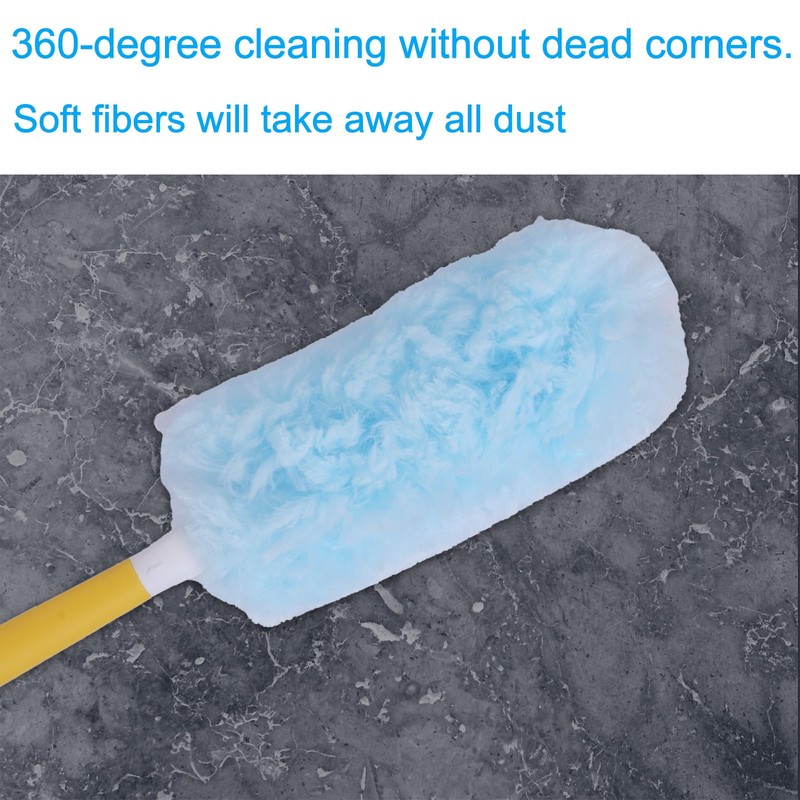BOXOB 30 Count Fluffy Duster Refills, Reusable Microfiber Heavy Duty