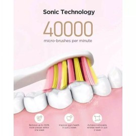 Fairywill Ultrasonic Electric Toothbrush USB Rechargeable 6 Duponts Brush Heads