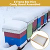 DECOHS 8 Frame Bee Hive Candy Board- Pine Wood Winter