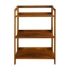 Casual Home Stratford 3-Shelf Folding Bookcase-Warm Brown
