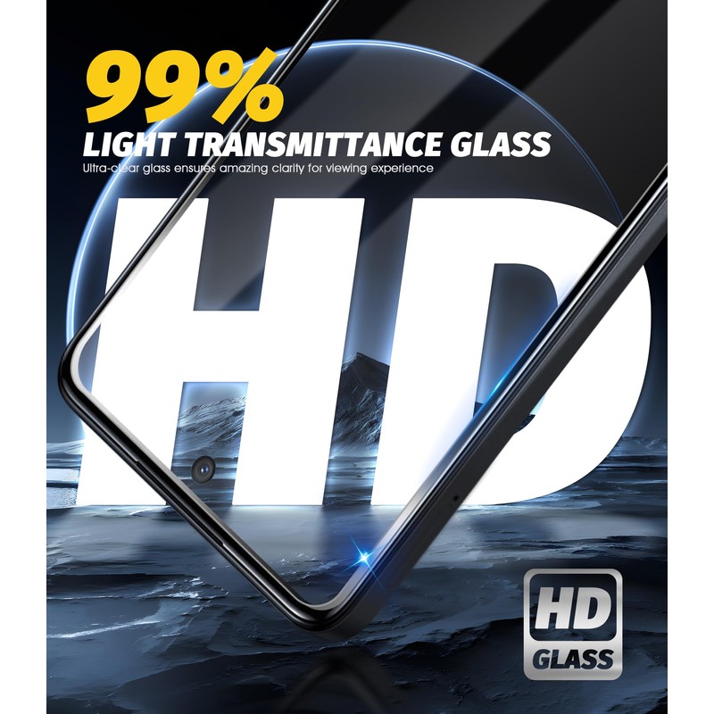 Orzero (3 Pack) Tempered Glass Screen Protector Compatible for TCL