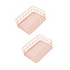 CIYODO 2pcs Multipurpose Desktop Storage Baskets Stylish Square Organizers for