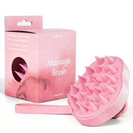 Bellody® Original Scalp Massage Brush, for Massage and Stimulation of Hair Growth (1 Piece in Mellow Rose) - Hair & Scalp Massager for Wet & Dry Hair