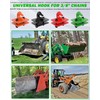 MOLAVIEE 2 Pack 3/8" Tractor Bucket Grab Hooks, Grade 70