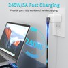 USB4 Cable, with Thunderbolt 4 Cable, 240W Charging Cable, 40