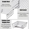 Grill Warming Rack Heavy Duty Stainless SteelGrate Portable Camping Grill