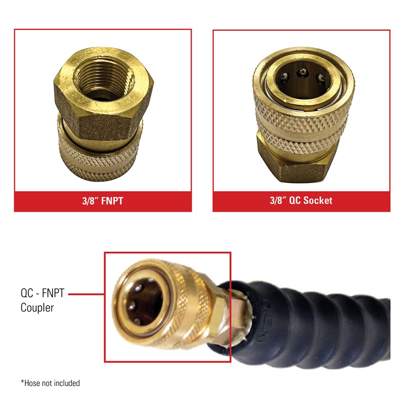 Simpson Cleaning 7100019 Replacement QC Socket for Pressure Washer Hoses