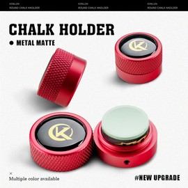 KONLLEN Round Pool Chalk Holder Pool Billiards Accessories Portable Multifunctional Sturdy Pool Cue Accessories