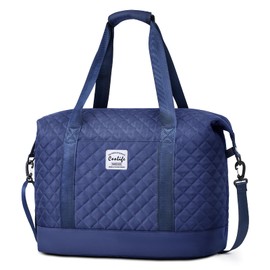 COOLIFE Cabin Bag for EasyJet 45×36×20cm Underseat Hand Luggage Carry on Bag Travel Duffel Bag Weekend Bag Overnight Bag for Women (Dark Blue, 45×36×20)