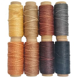 264 Yards 150D Leather Sewing Waxed Thread Cord for Leather Craft DIY 1mm Diameter8 Colors Thread CordEach of 33 Yards