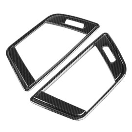 EVGATSAUTO Carbon Fiber Style Air Vent Cover Set Stylish Side Vent Frame Outlet for 3 Series F30 2013-2018