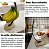 BetLight Solid Banana Hanger/Holder-Wooden Base with Metal Hook Fruit Stand,