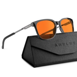 ANYLUV Blue Light Glasses for Men, Computer Gaming Glasses, Stylish Anti Eyestrain Blue Light Blocking Glasses Men