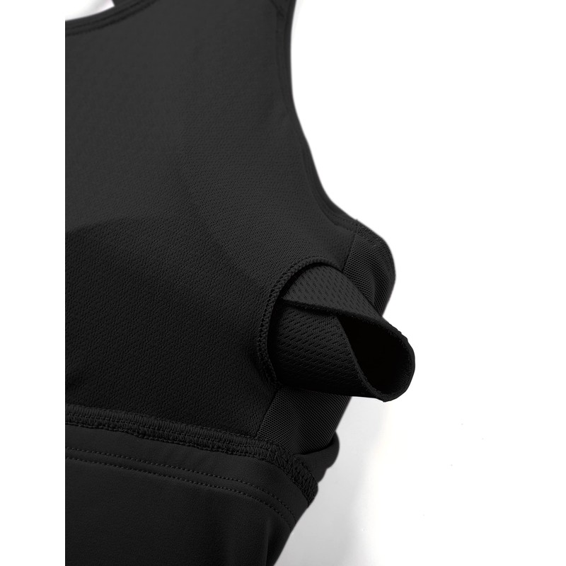 CRZ YOGA Sujetadores Deportivos Largos con Tiras para Mujer Yoga