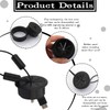 Pack of 4 Plastic Cable Grommets, 60 mm Flexible Cable