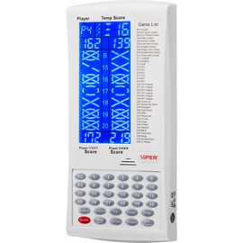 Viper ProScore Digital Dart Scorer Electronic Dartboard Scoreboard for Up to 8 Players, with 40 Games and 655 Game Options, Including Cricket and X01, White