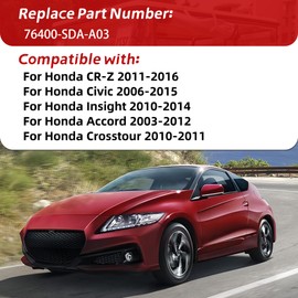 For Honda Rear View Mirror Compatible With Honda Civic 2006-2015 For Accord 2003-2012 For Crosstour 2010-2011 For Insight 2010-2014 For CR-Z 2011-2016 Car Rearview Mirror#76400-SDA-A03