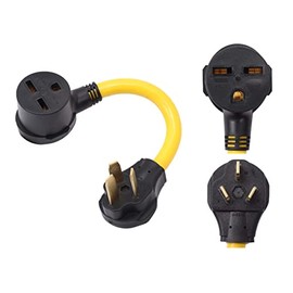 ONETAK NEMA 10-50P to 6-30R 240V 30 Amp 3 Prong Male Plug to 3 Prong Female Receptacle Dryer EV Charger Power Cord Adapter