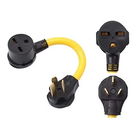 ONETAK NEMA 10-50P to 6-30R 240V 30 Amp 3 Prong Male Plug to 3 Prong Female Receptacle Dryer EV Charger Power Cord Adapter