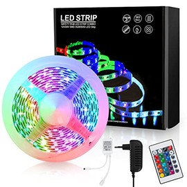 Sonnewelt Sonnewelt LED Strip 2M,RGB SMD 5050 LED Streifen Selbstklebend,Farbwechsel Led Band mit Fernbedienung rgb LED lichterketteLeiste fr die Beleuchtung von Haus,Party,Kche,TV Hintergrundbeleuchtung