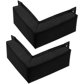 Innconee 2 Pcs Corner Dock Bumpers Guard with Screws Boat Docking Bumpers Fenders Black Marine Soft Pads Docking Edging Guard for Dock or Pier Edge Boat Accessories