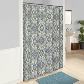 Marble Hill Cortinas de Ducha para baño, Cortinas de baño Ahana de 72 x 72 Pulgadas, Lavables a máquina, Color Verde Azulado
