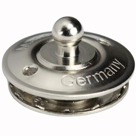 Bootsteile Brauer Loxx® Bottom Button for Fabrics Large 20 mm Nickel-Plated Brass Pack of 5