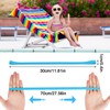 CCINEE 12 Pack Beach Towel Bands for Beach Chair, Stretchable