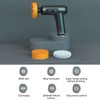 VISLONE Car Wireless Polishing Machine,Cordless Car Buffer Polisher Kit USB